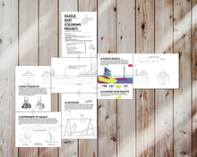 Load image into Gallery viewer, Dazzle Ship Coloring Project